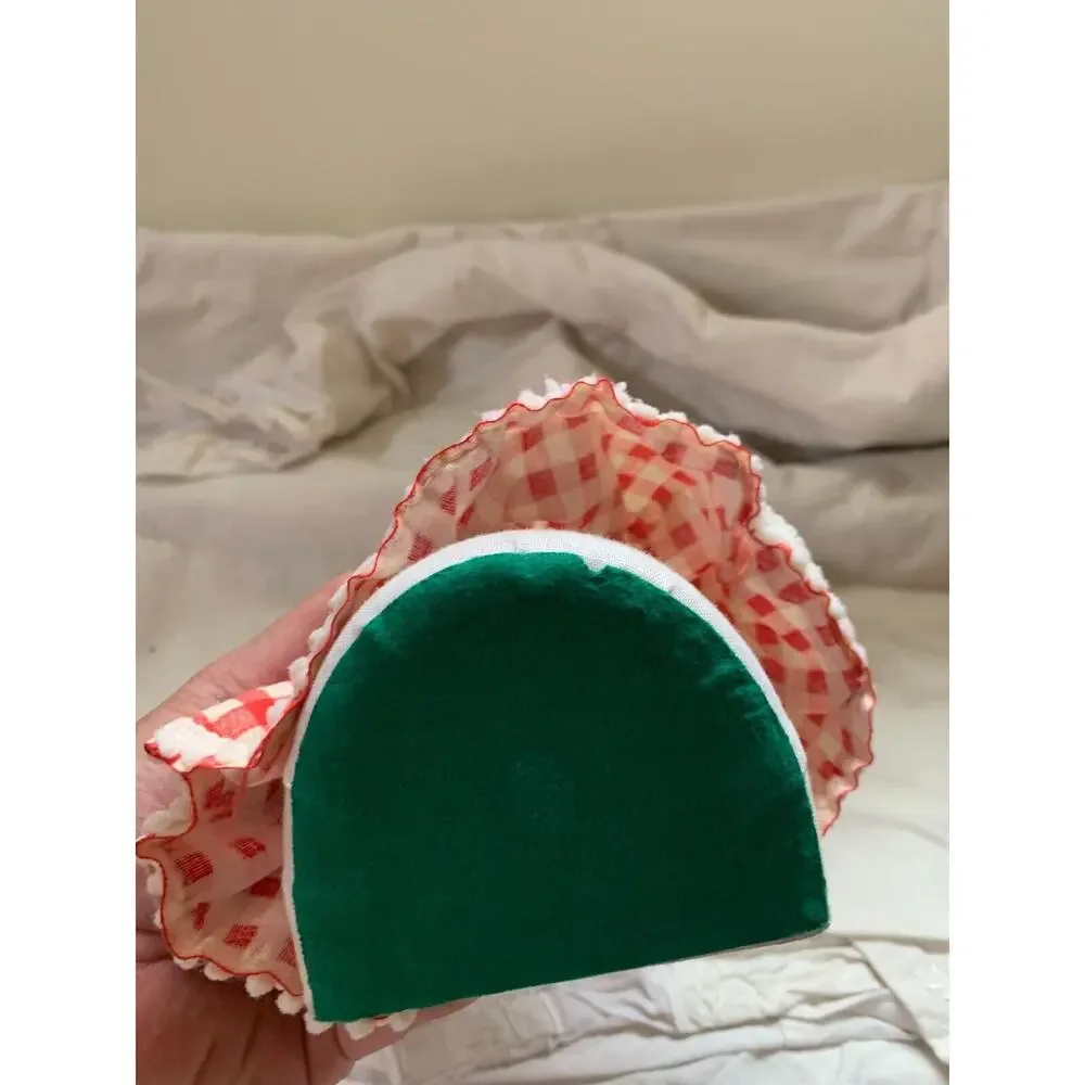 Musical Mrs Claus Windup Kitschy Figures Moving Christmas Holiday 9" Works Vtg - Picture 6 of 8